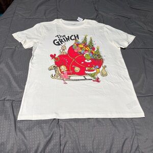 DR. SEUSS THE GRINCH Off White T SHIRT Adult MEDIUM Old Navy New W Partial Tag